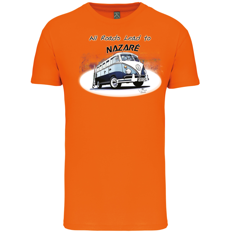 T-Shirt Algodão Biológico All Roads Lead to Nazaré