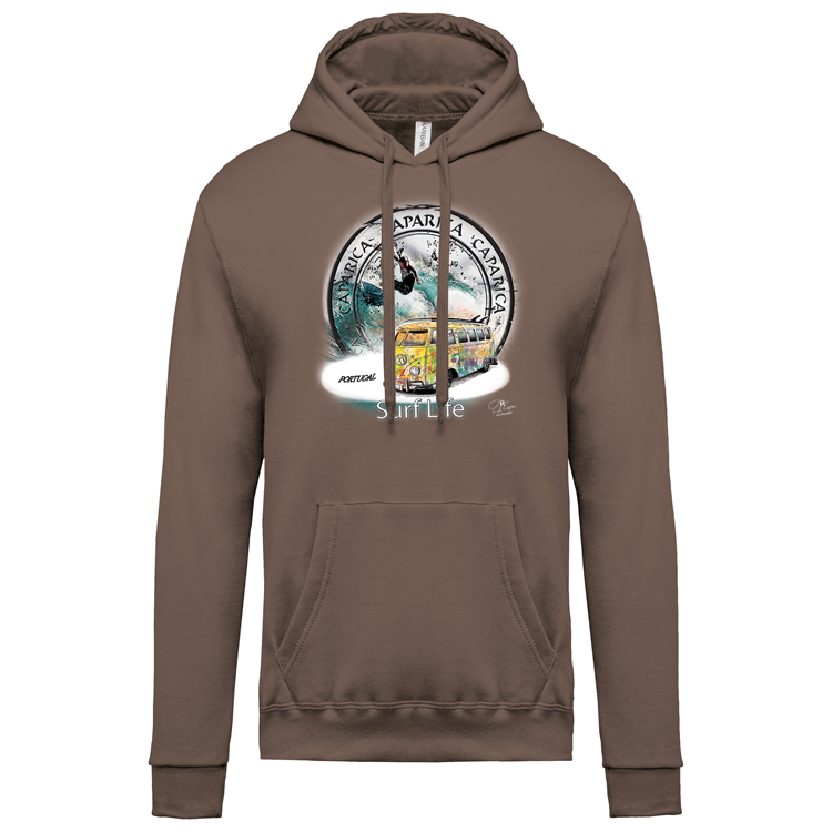 Sweatshirt Kariban com Capuz Surf Life Caparica