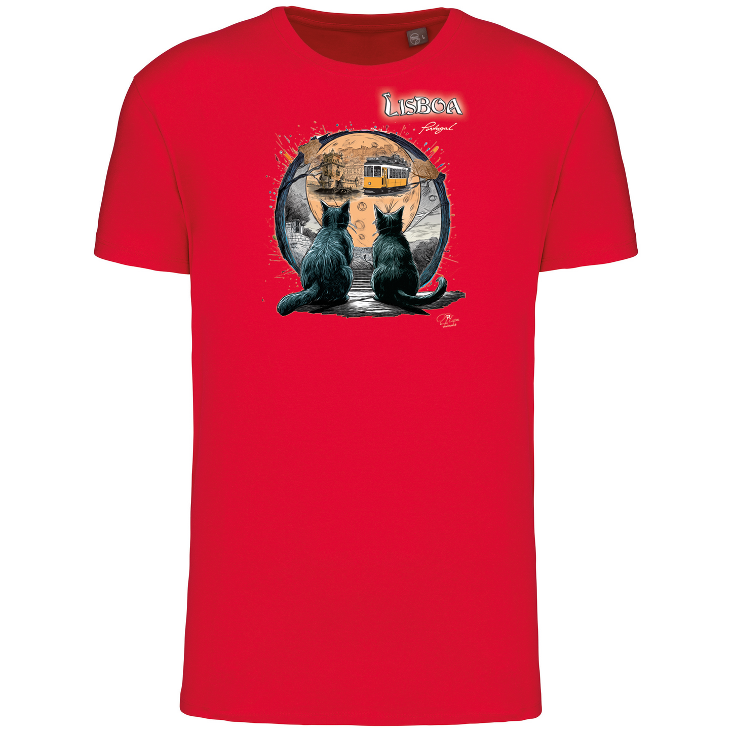 T-Shirt Algodão Biológico Luar Lisboa
