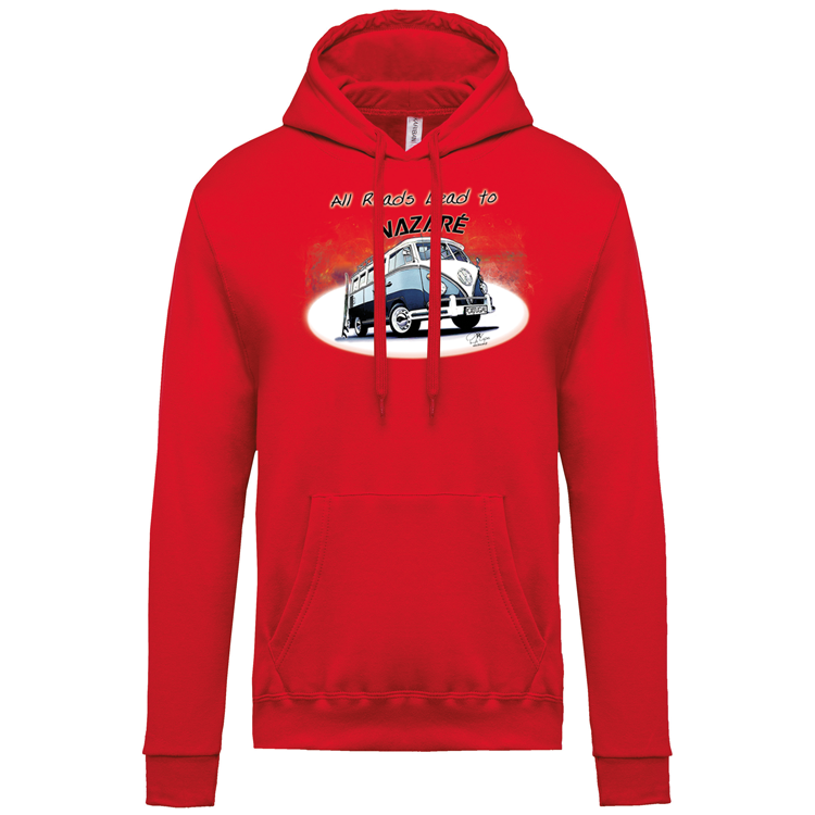 Sweatshirt Kariban com Capuz All Roads Lead to Nazaré