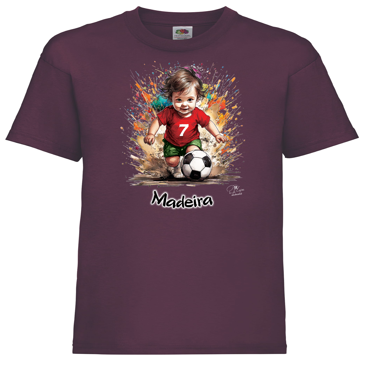 T-shirt Fruit of the Loom Kids 7 Madeira