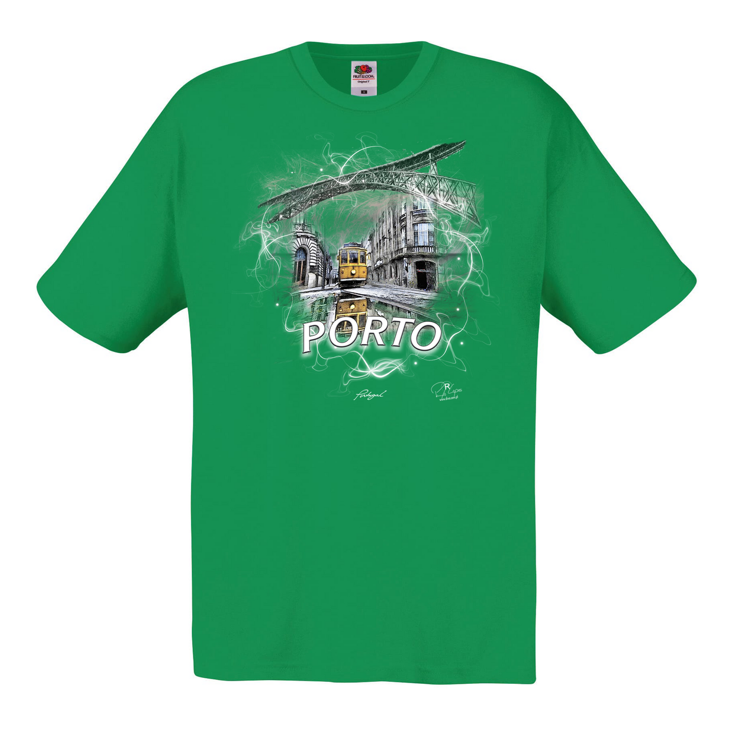 T-shirt Fruit of the Loom, Original 145g, Carreira 22 Porto