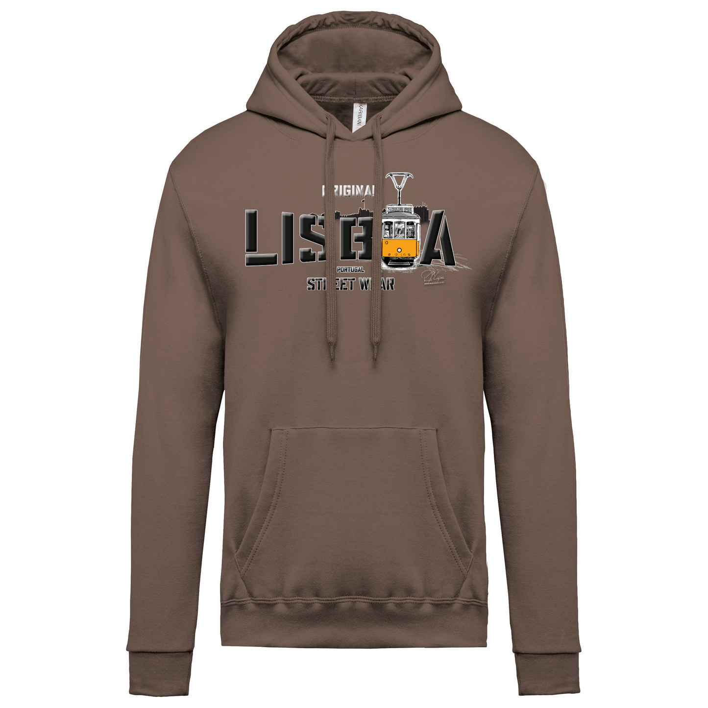Sweatshirt Kariban com Capuz Original Lisboa