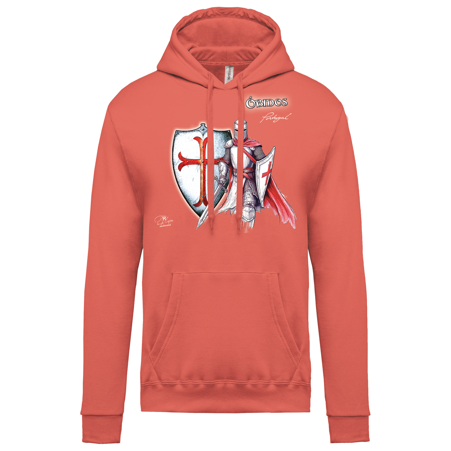 Sweatshirt Kariban com Capuz Templário Óbidos