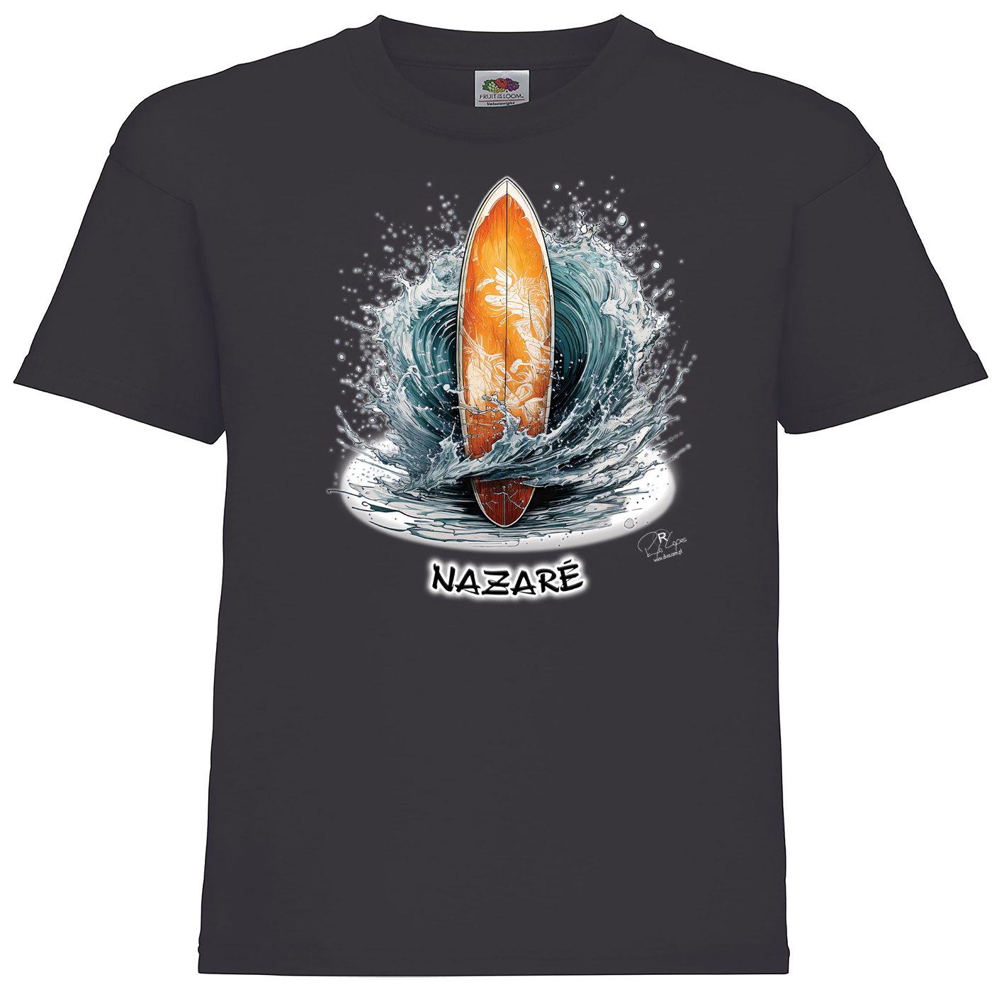 T-shirt Fruit of the Loom Kids Prancha Nazaré