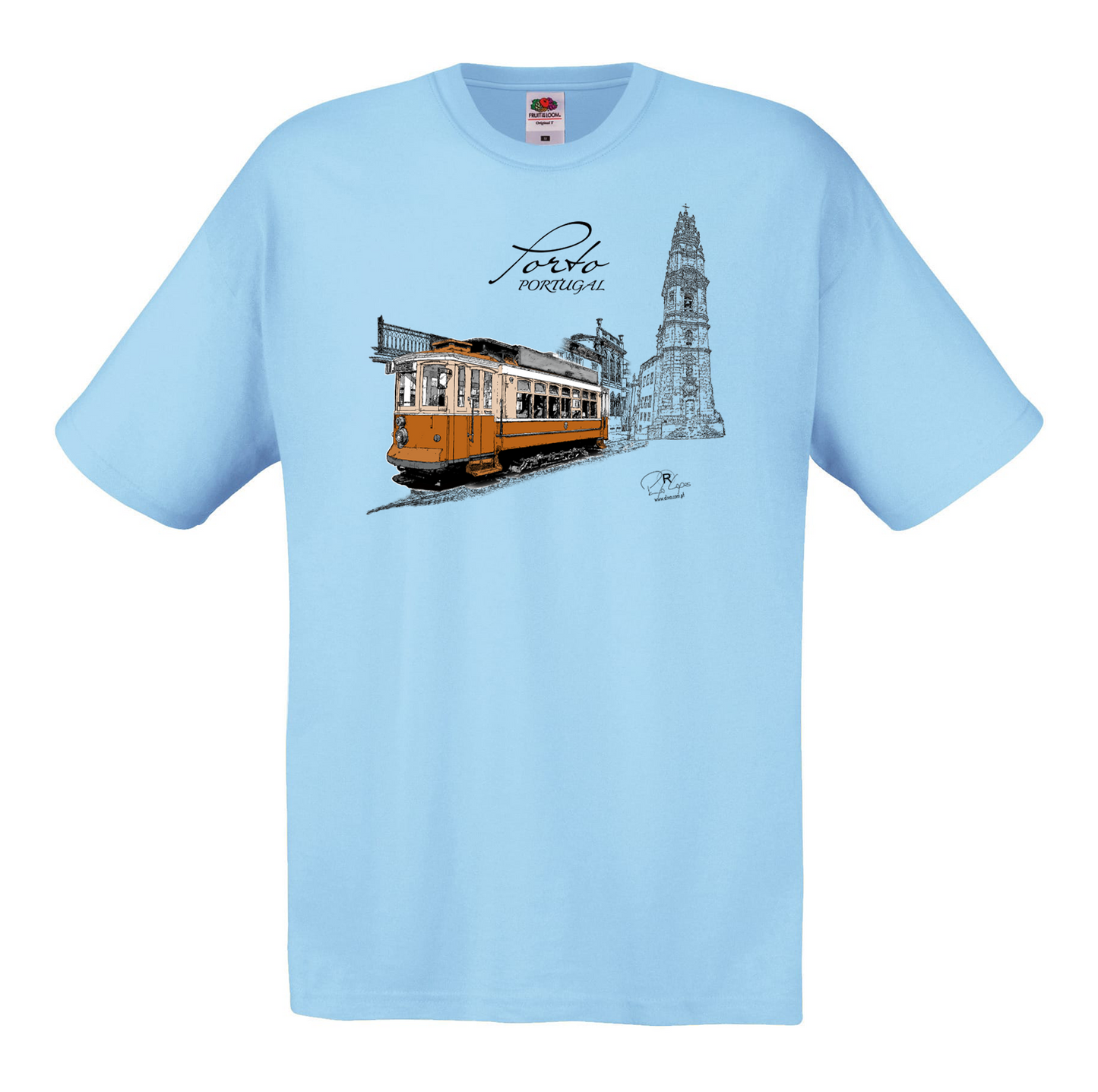 T-shirt Fruit of the Loom, Original 145g, Clérigos