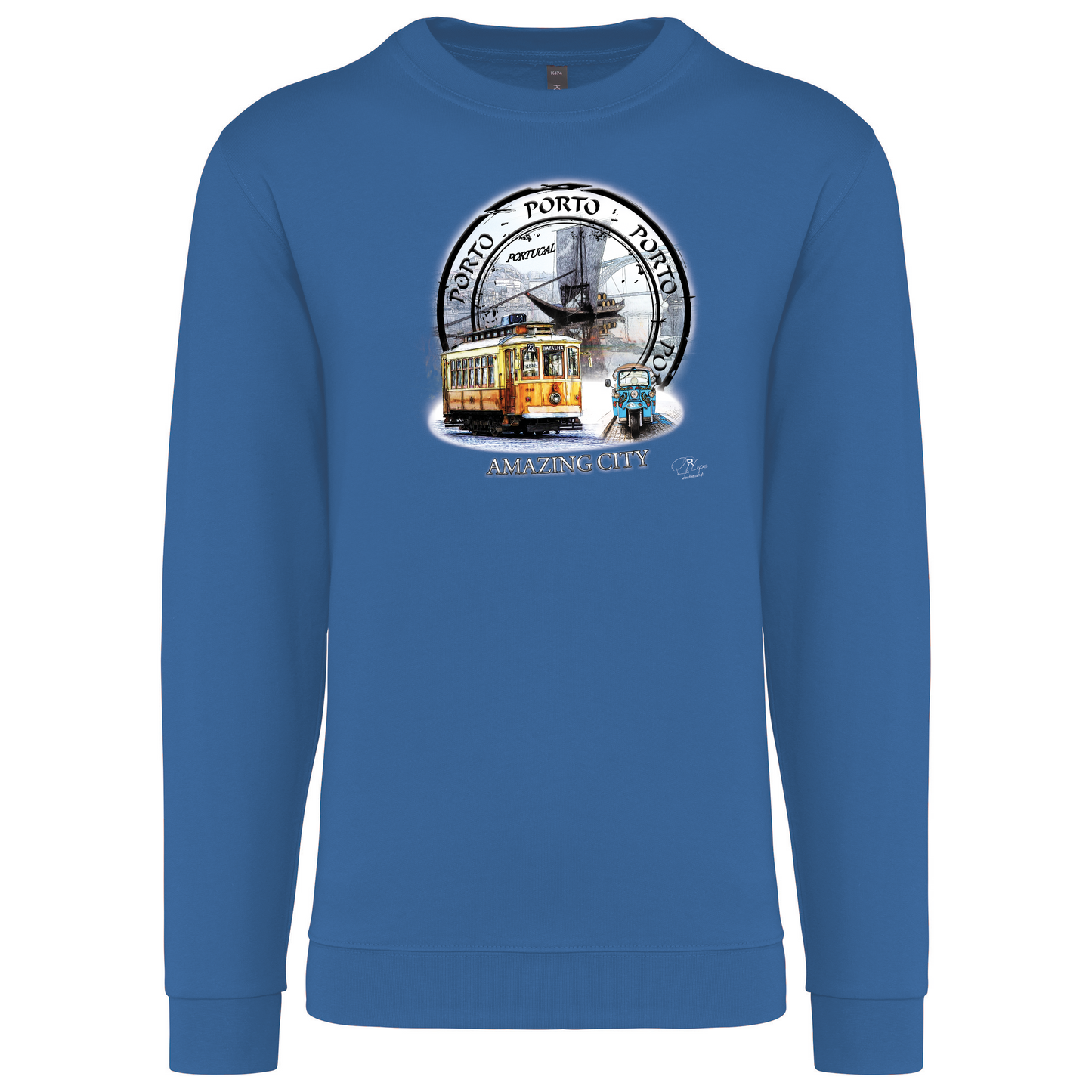 Sweatshirt Kariban sem Capuz Amazing City Porto