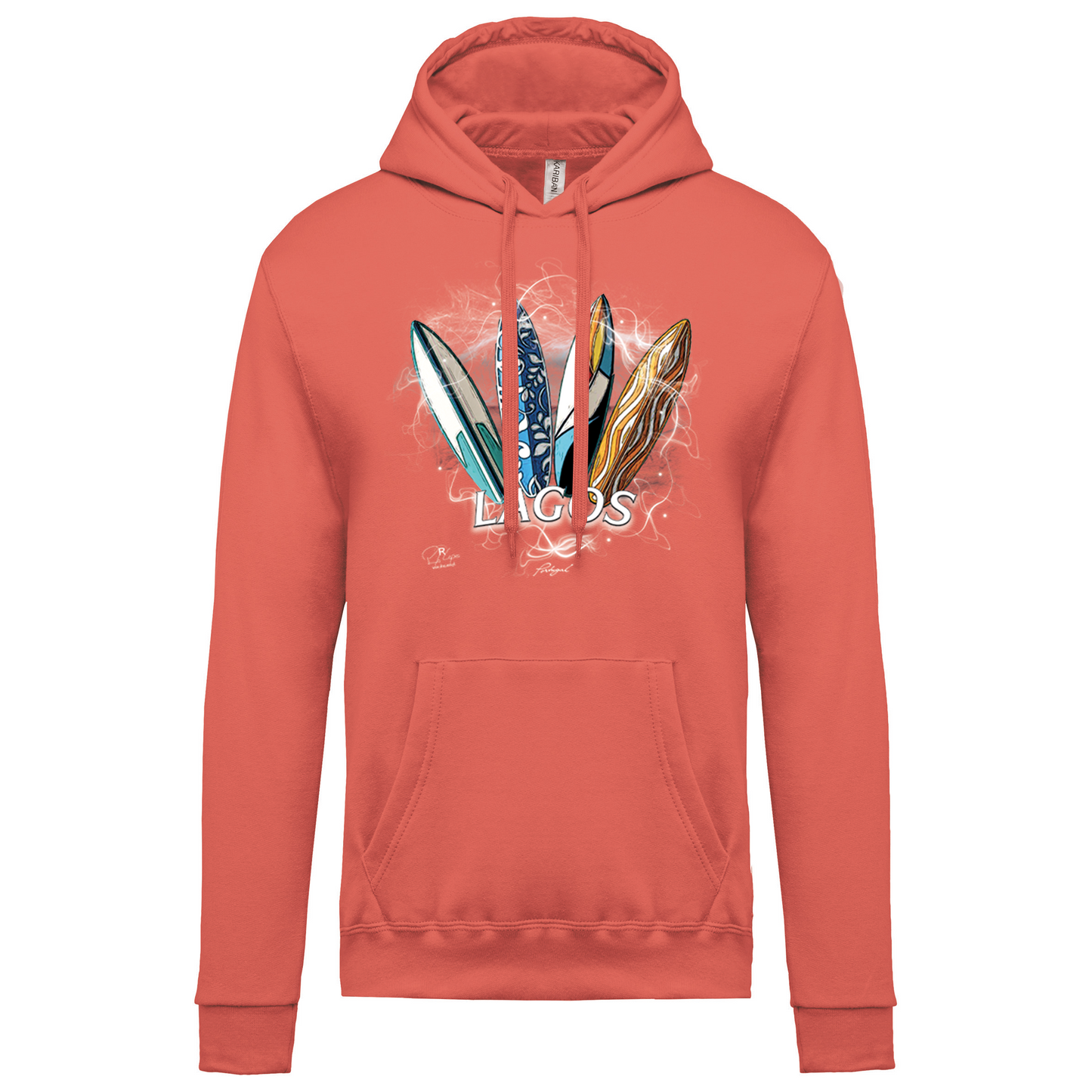 Sweatshirt Kariban com Capuz Surfboards Lagos