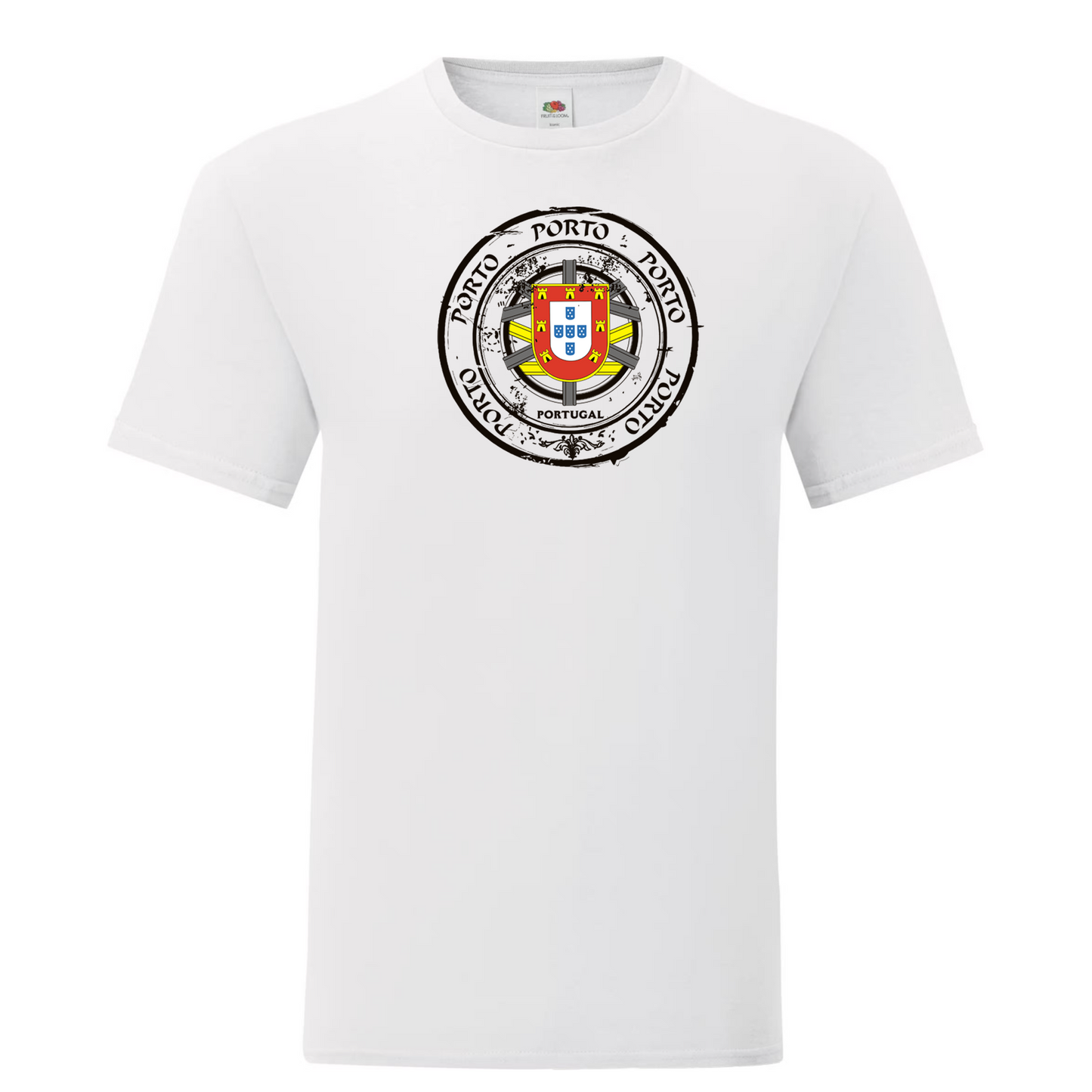 T-shirt Fruit of the Loom, Iconic, 150g, Selo Escudo Porto