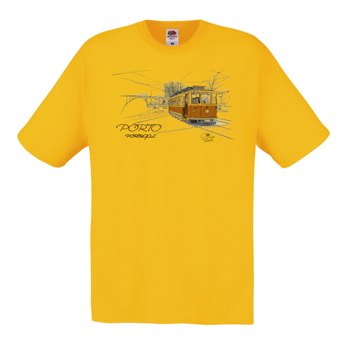 T-shirt Fruit of the Loom, Original 145g, Carmo