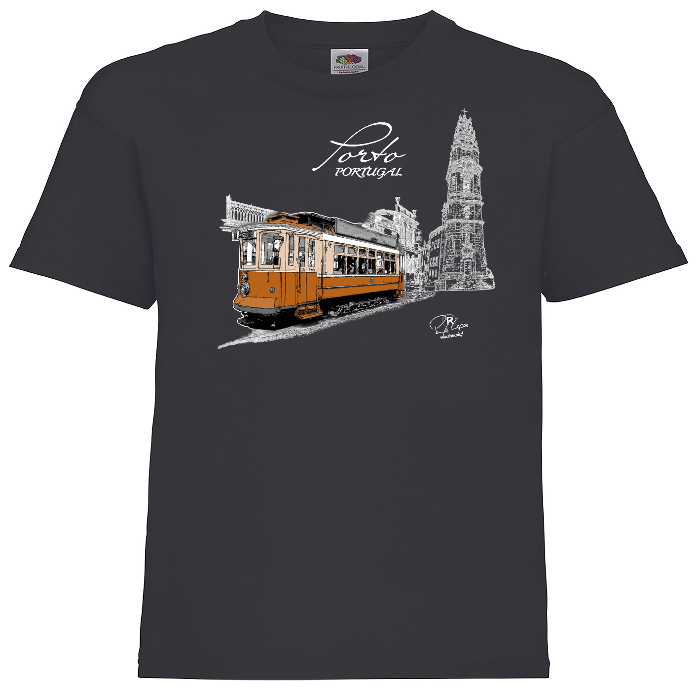 T-shirt Fruit of the Loom Kids Clérigos