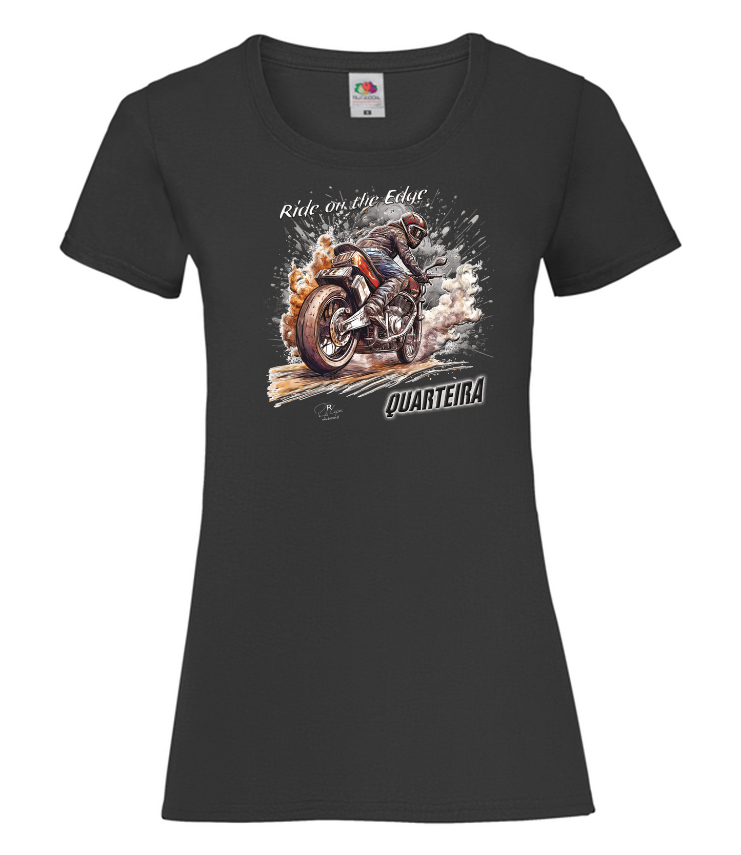 T-shirt Senhora Ride on the Edge Quarteira