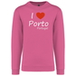 Sweatshirt Kariban sem Capuz I Love Porto
