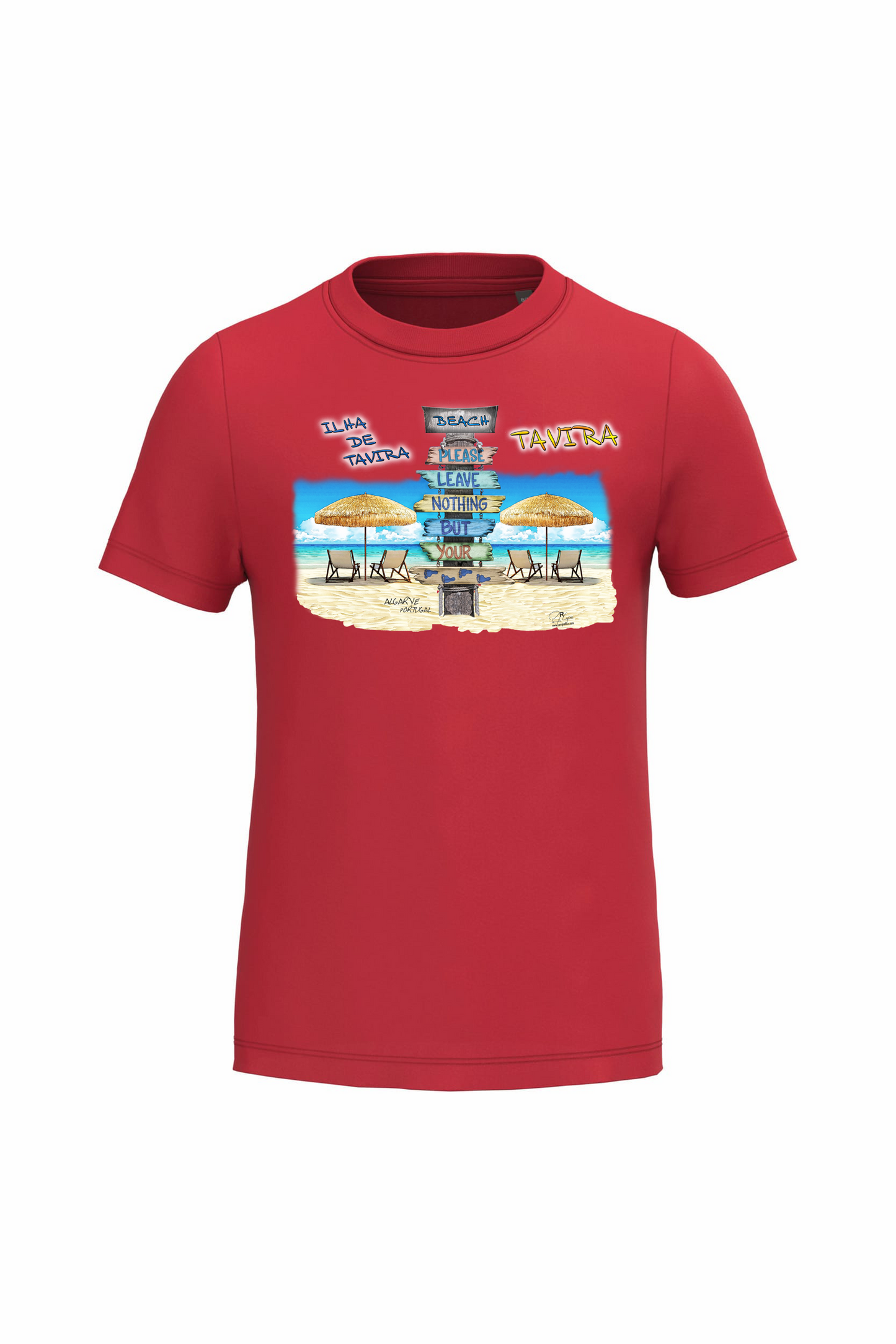 T-shirt de Criança Kariban Pégadas Tavira