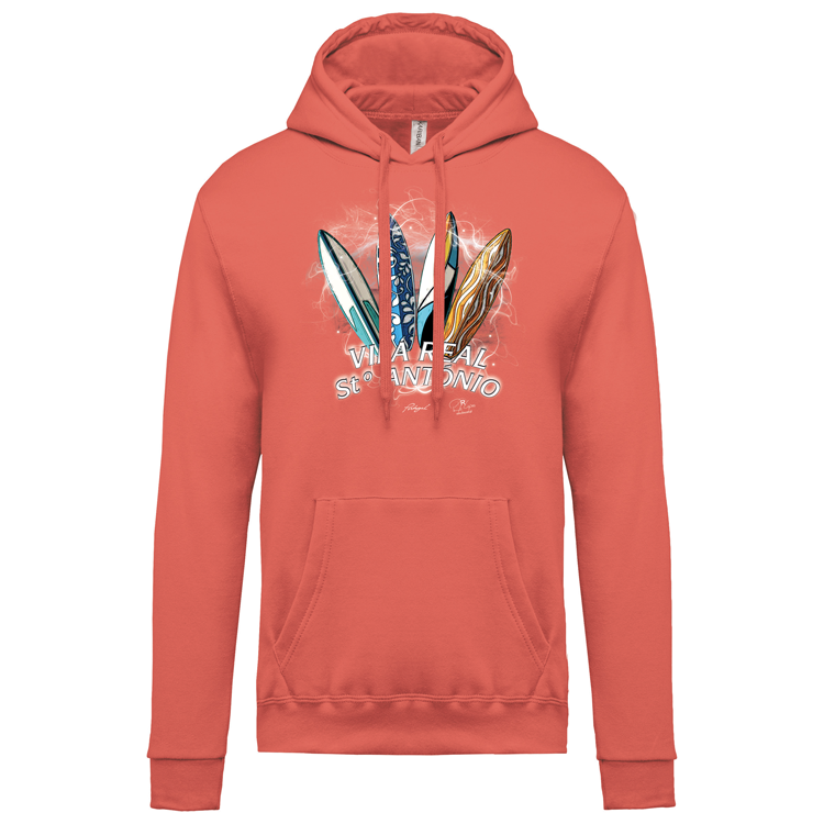 Sweatshirt Kariban com Capuz Surfboards Vila Real Stº António