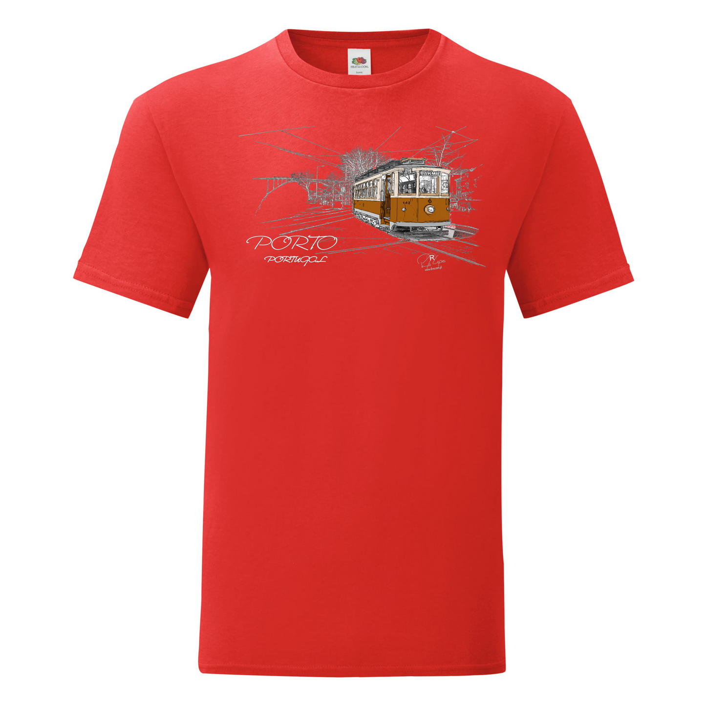 T-shirt Fruit of the Loom, Iconic, 150g, Carmo