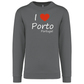 Sweatshirt Kariban sem Capuz I Love Porto