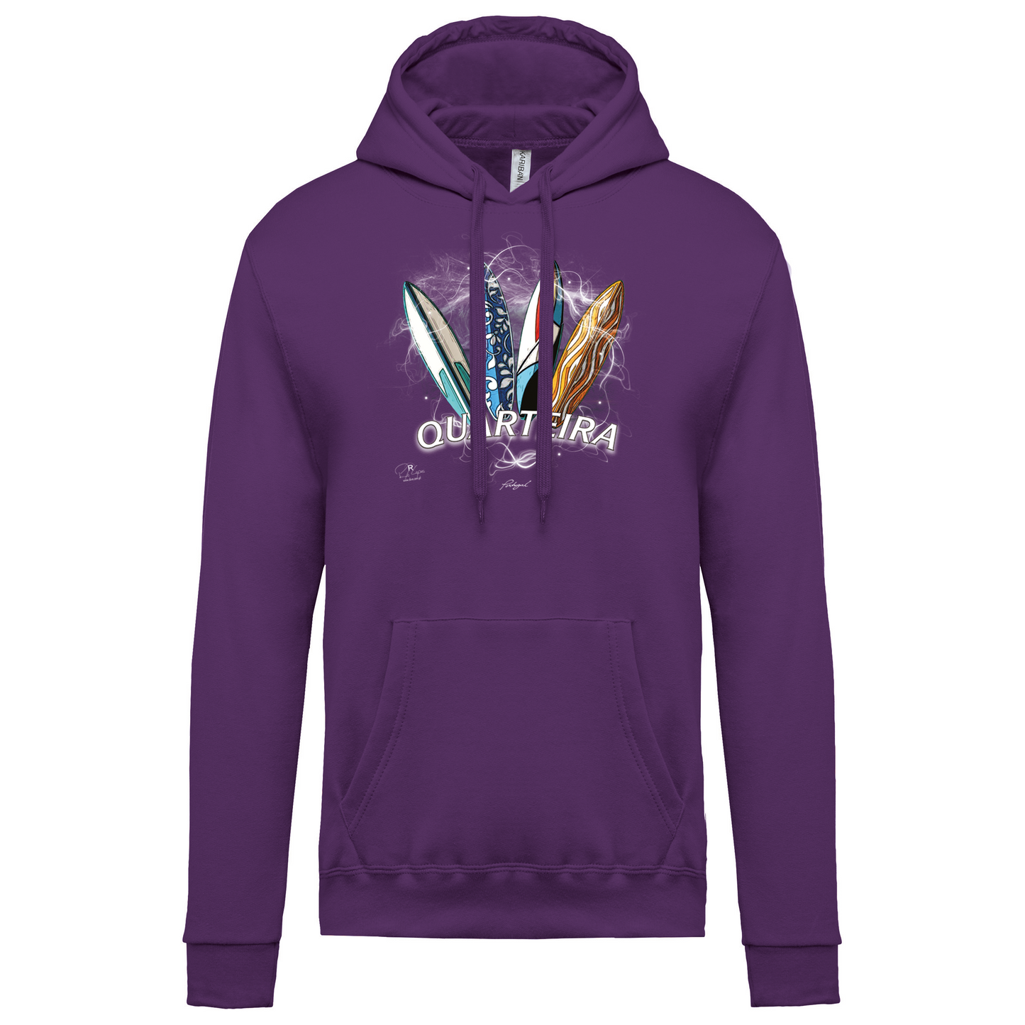 Sweatshirt Kariban com Capuz Surfboards Quarteira