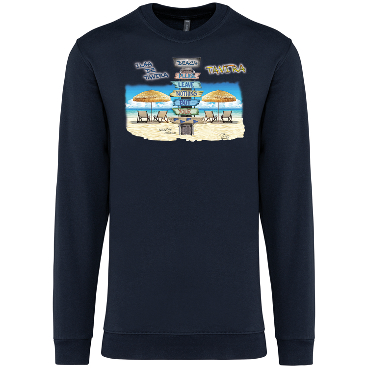 Sweatshirt Kariban sem Capuz Pegadas Tavira