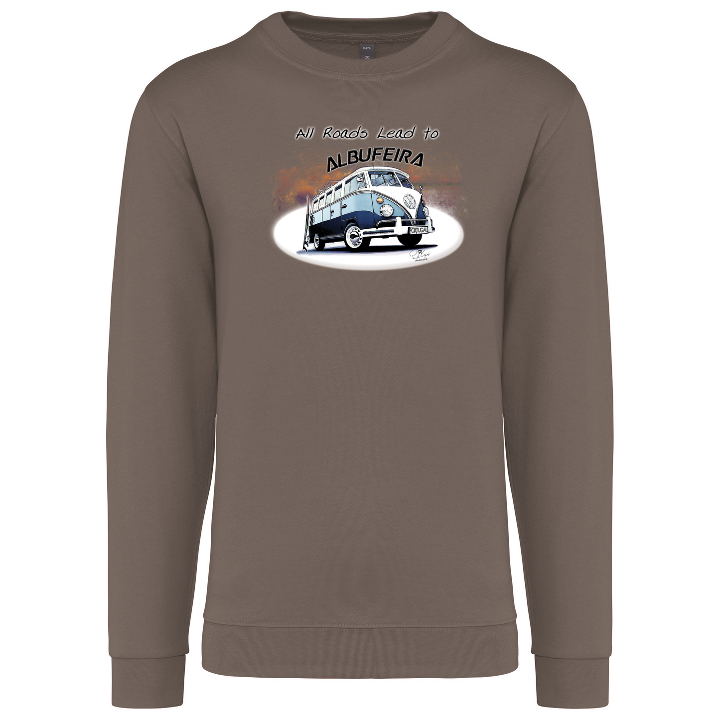 Sweatshirt Kariban sem Capuz All Roads Lead to Albufeira