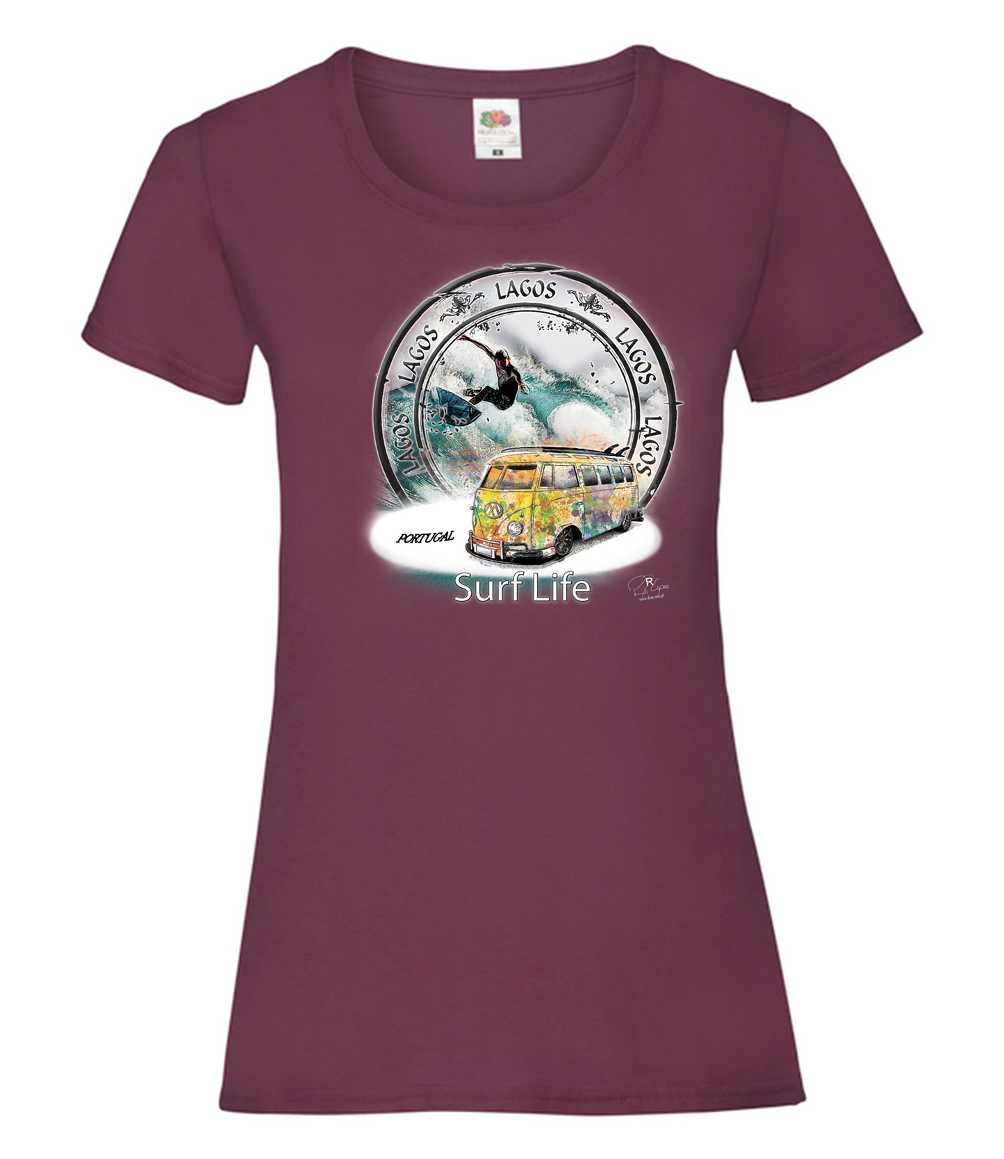 T-shirt Senhora Surf Life Lagos