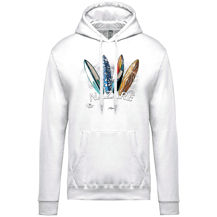 Sweatshirt Kariban com Capuz Surfboards Nazaré