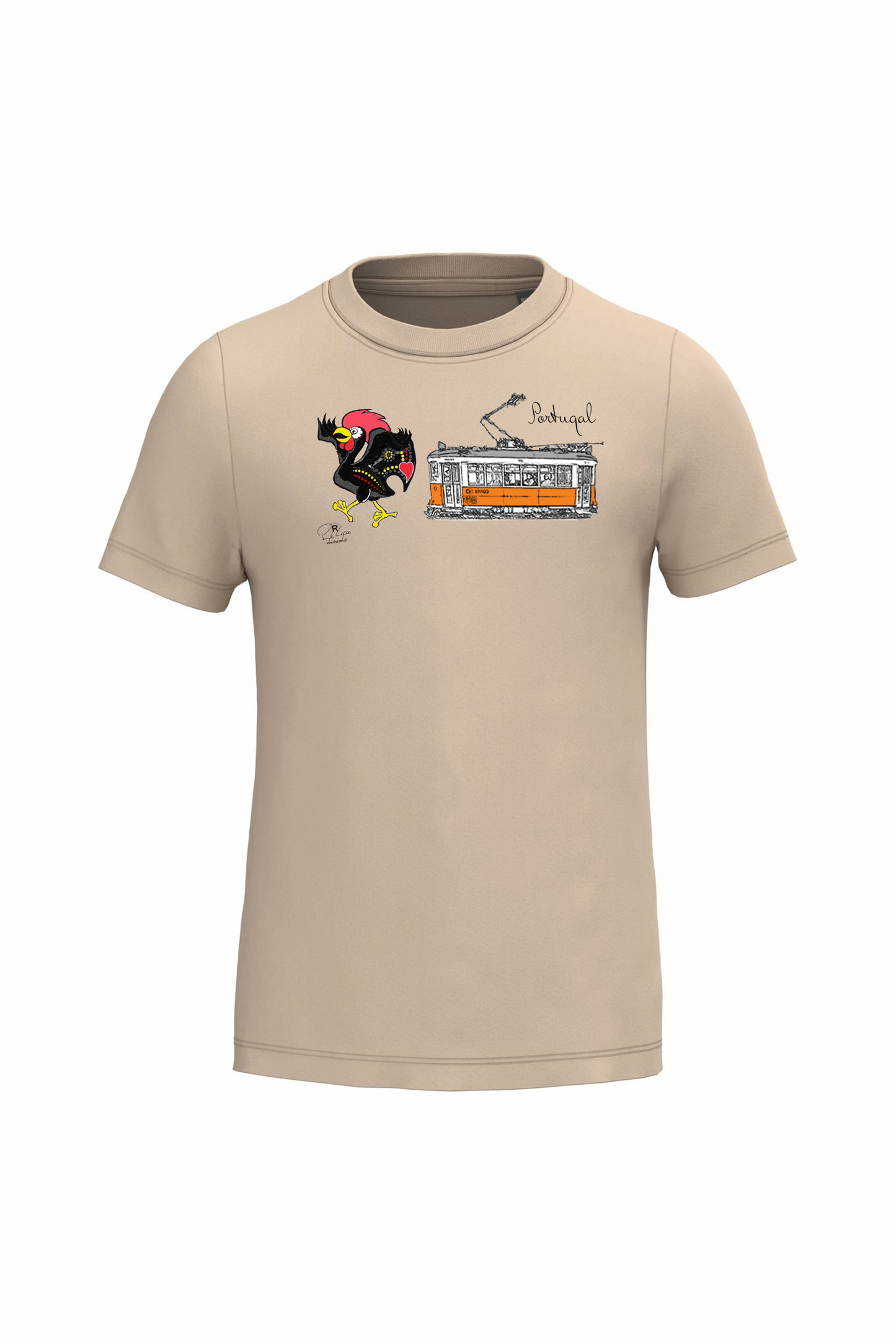 T-shirt de Criança Kariban Galo + E Portugal