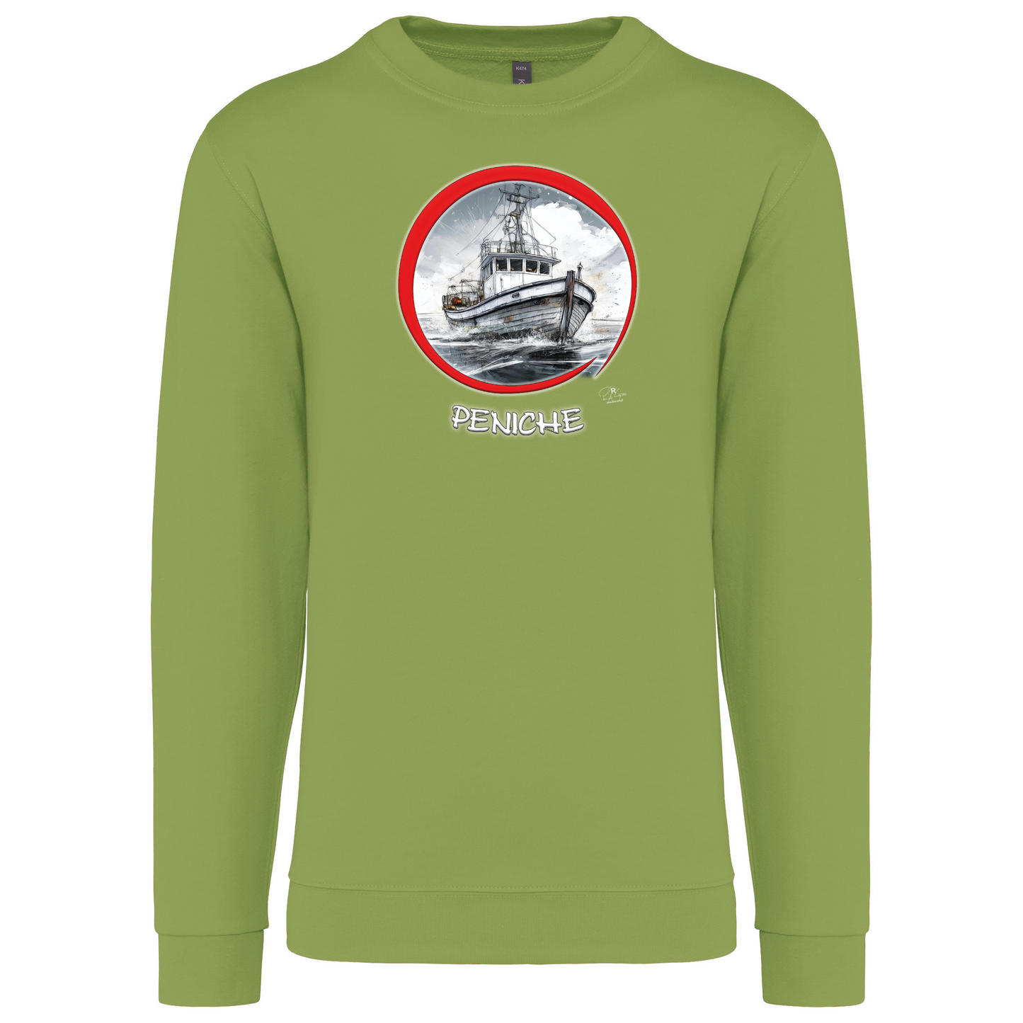 Sweatshirt Kariban sem Capuz Traineira Peniche