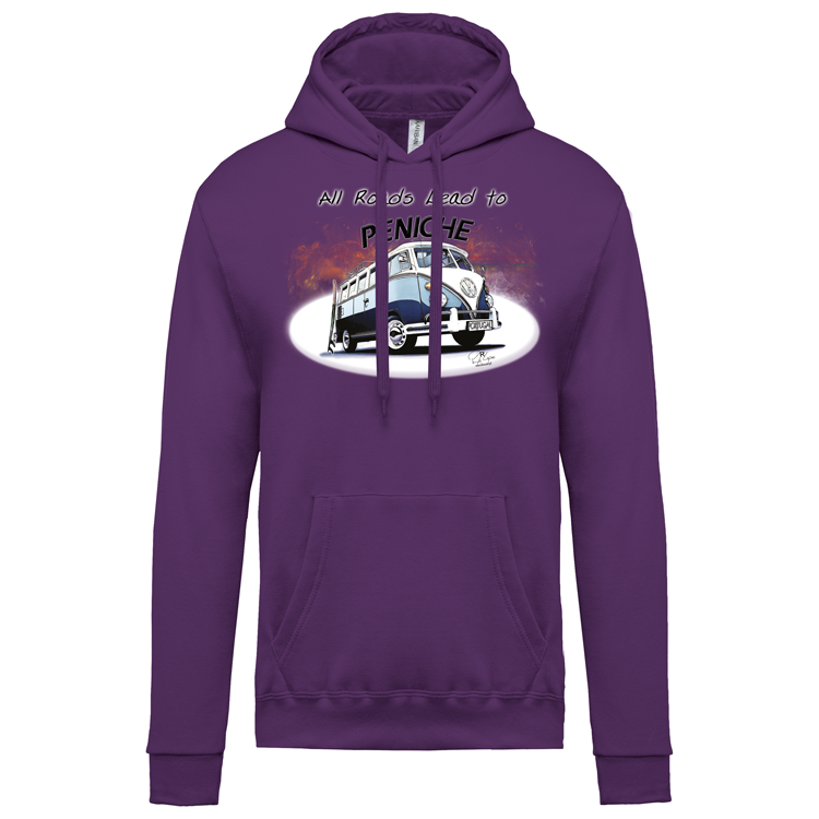 Sweatshirt Kariban com Capuz All Roads Lead to Peniche