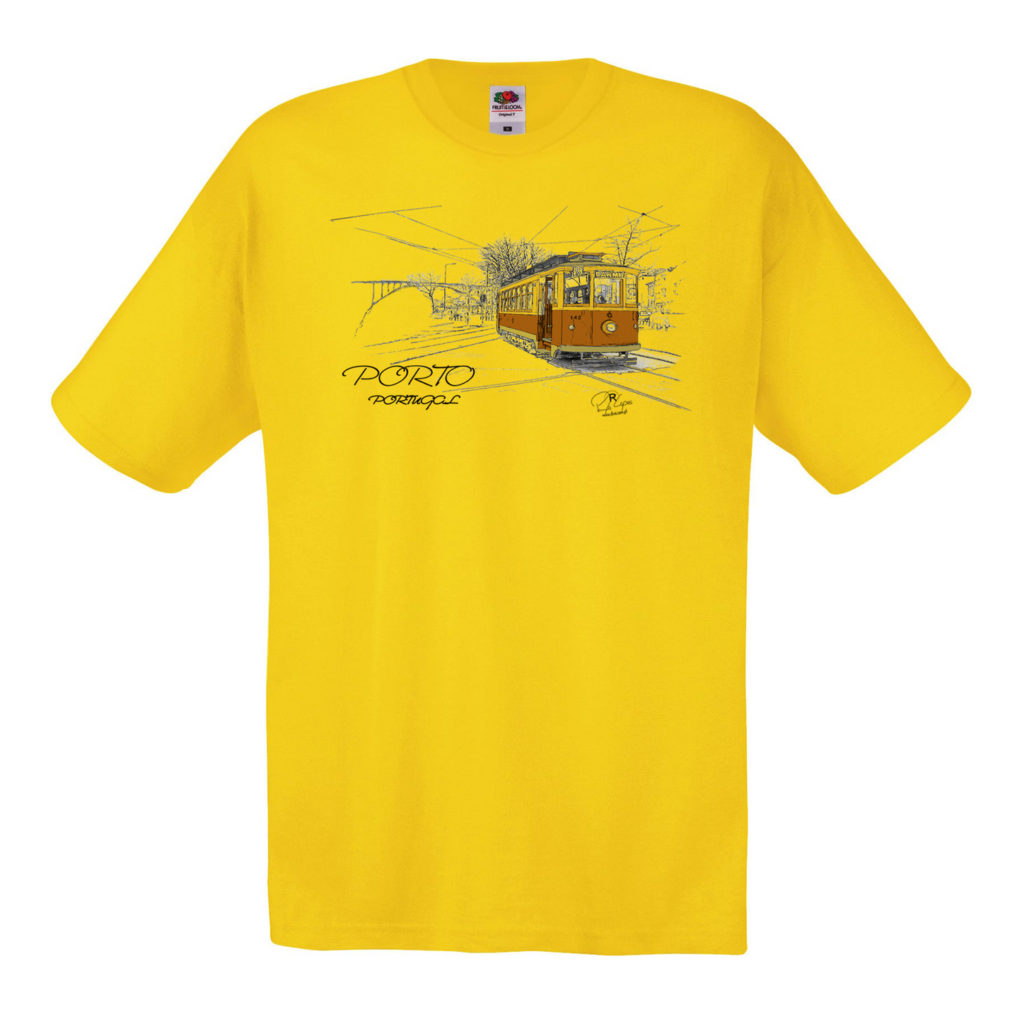 T-shirt Fruit of the Loom, Original 145g, Carmo