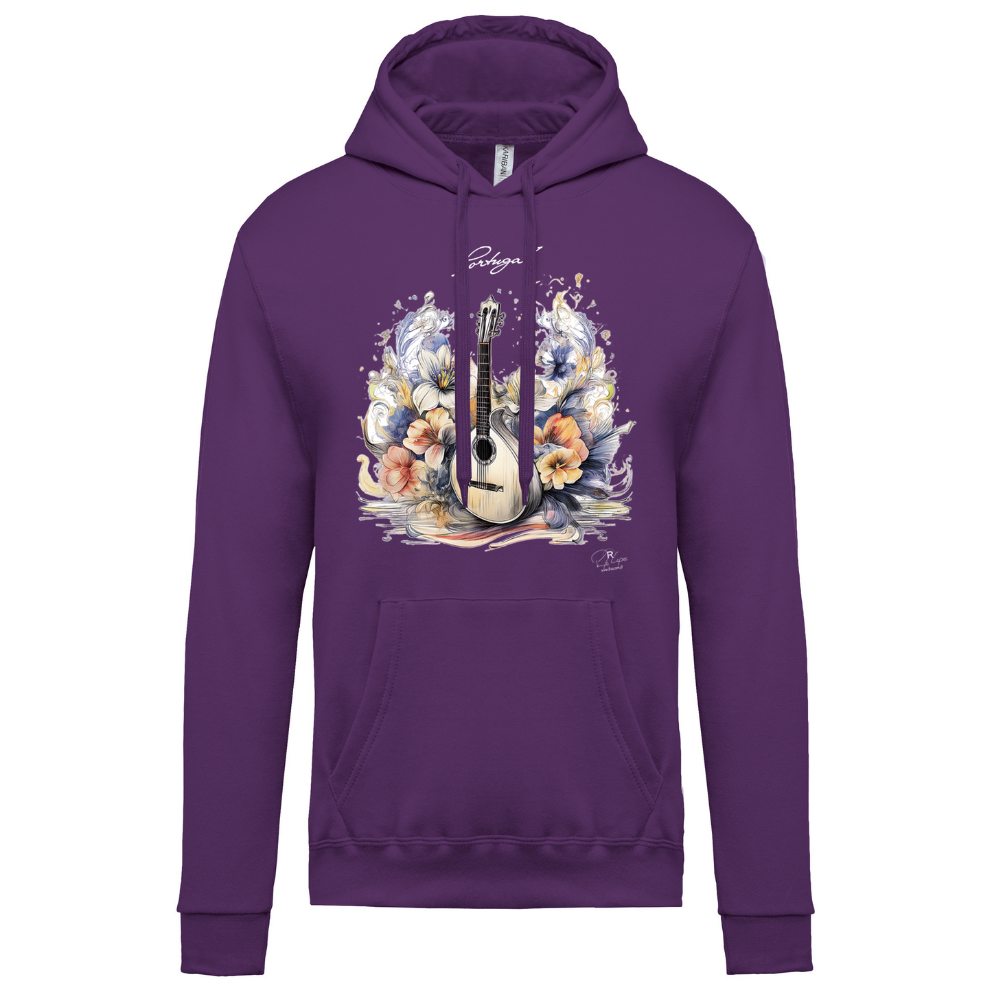 Sweatshirt Kariban com Capuz Guitarra Portuguesa