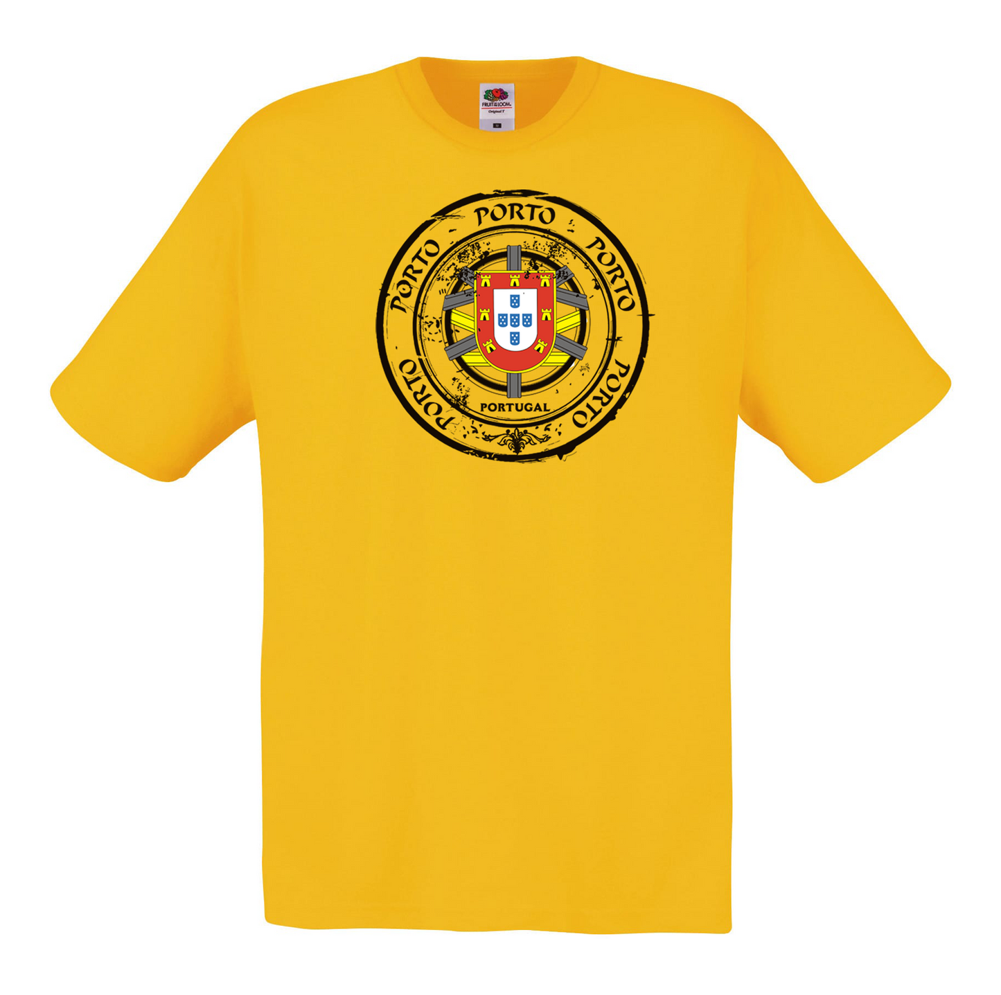 T-shirt Fruit of the Loom, Original 145g, Selo Escudo Porto