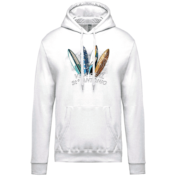 Sweatshirt Kariban com Capuz Surfboards Vila Real Stº António