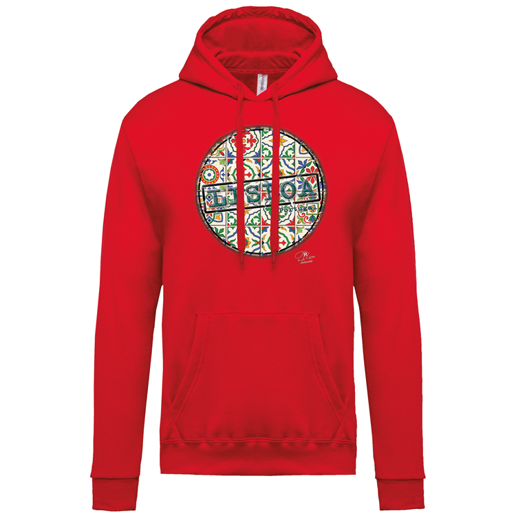 Sweatshirt Kariban com Capuz Pin Lisboa