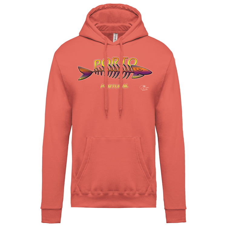 Sweatshirt Kariban com Capuz Espinha Porto