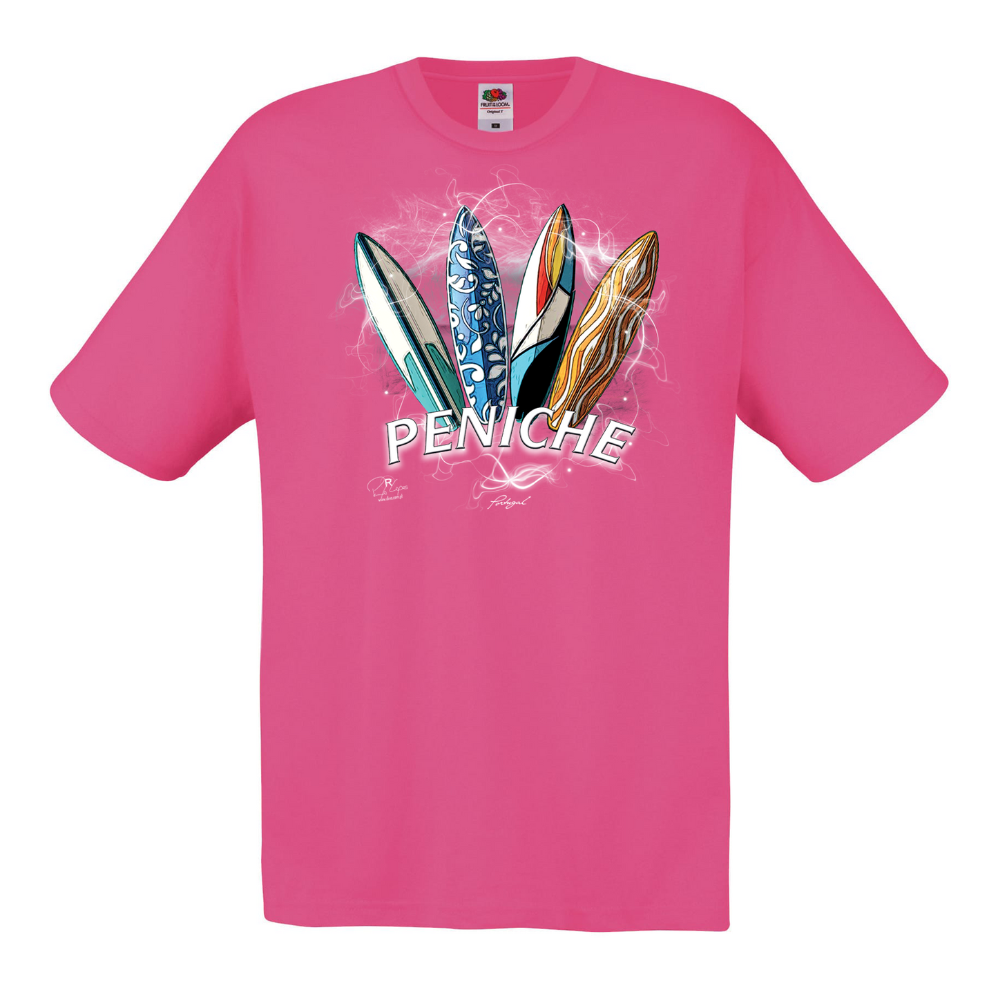 T-shirt Fruit of the Loom, Original 145g, Surfboards Peniche