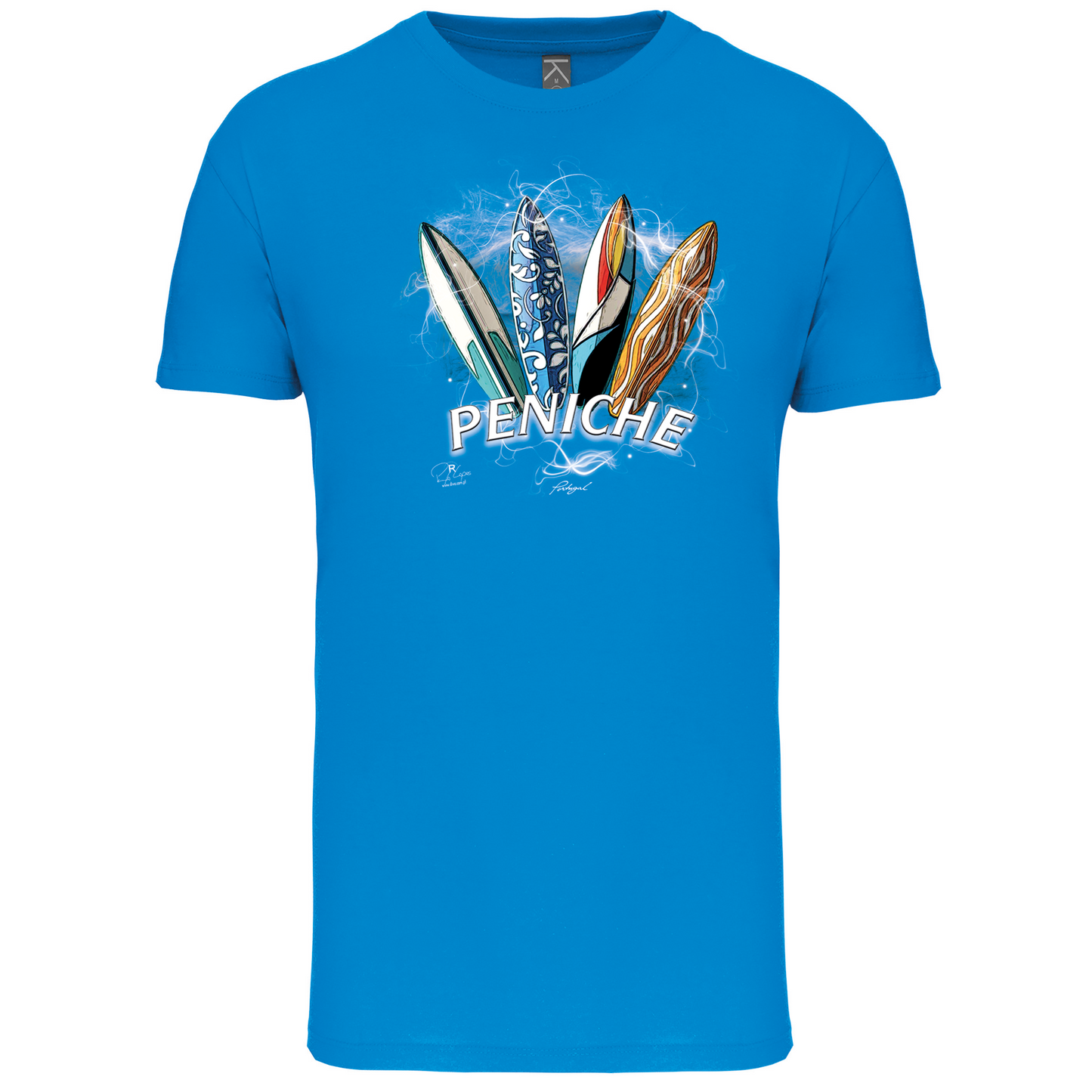 T-Shirt Algodão Biológico Surfboards Peniche