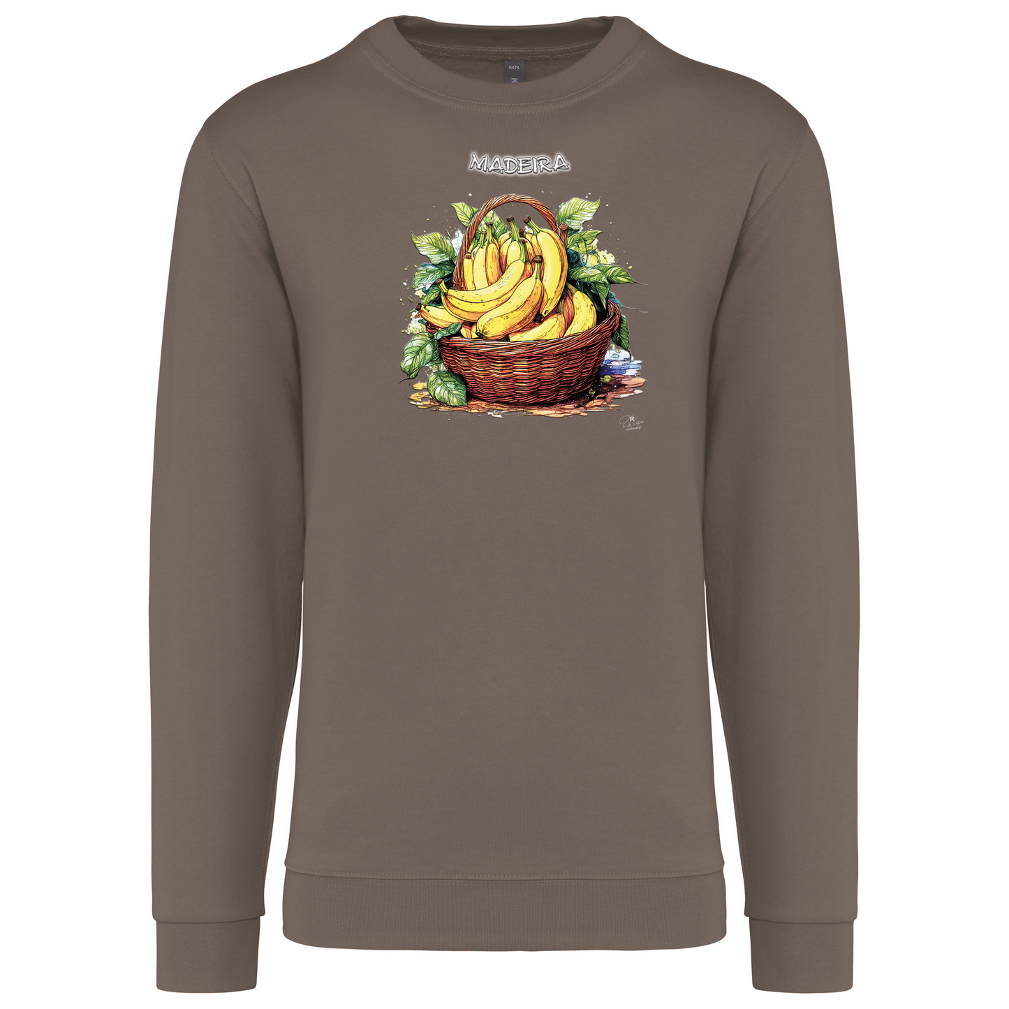 Sweatshirt Kariban sem Capuz Cesto Bananas