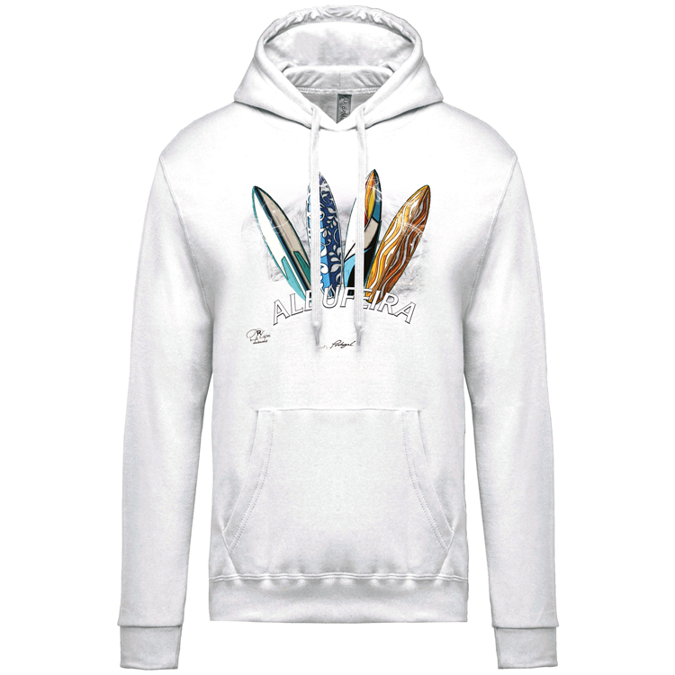 Sweatshirt Kariban com Capuz Surfboards Albufeira