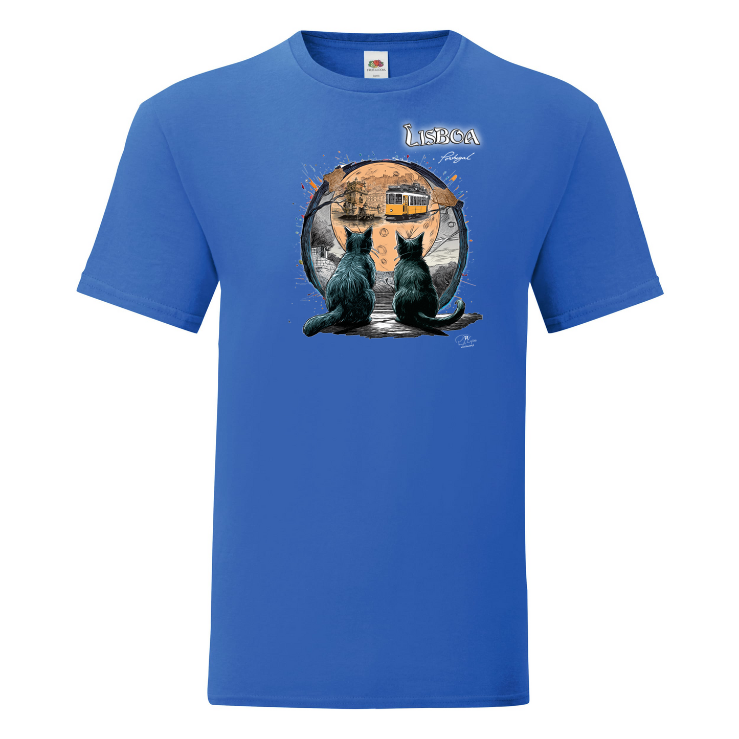 T-shirt Fruit of the Loom, Iconic, 150g, Luar Lisboa