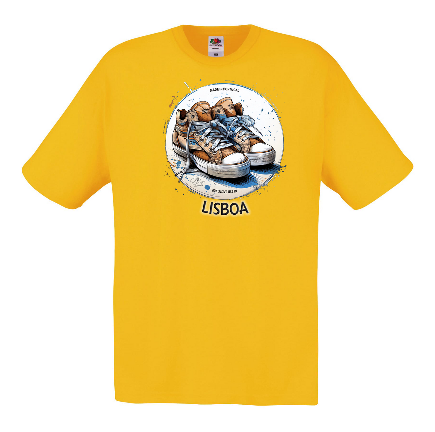 T-shirt Fruit of the Loom, Original 145g, Exclusive Lisboa