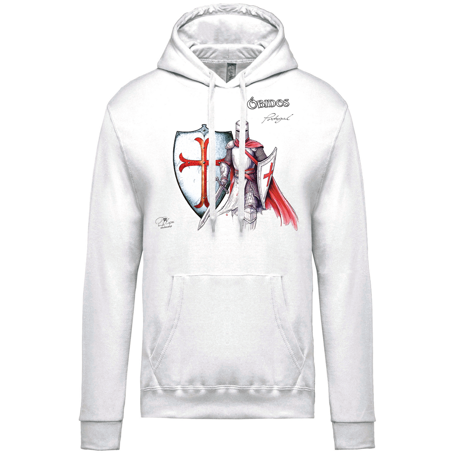 Sweatshirt Kariban com Capuz Templário Óbidos