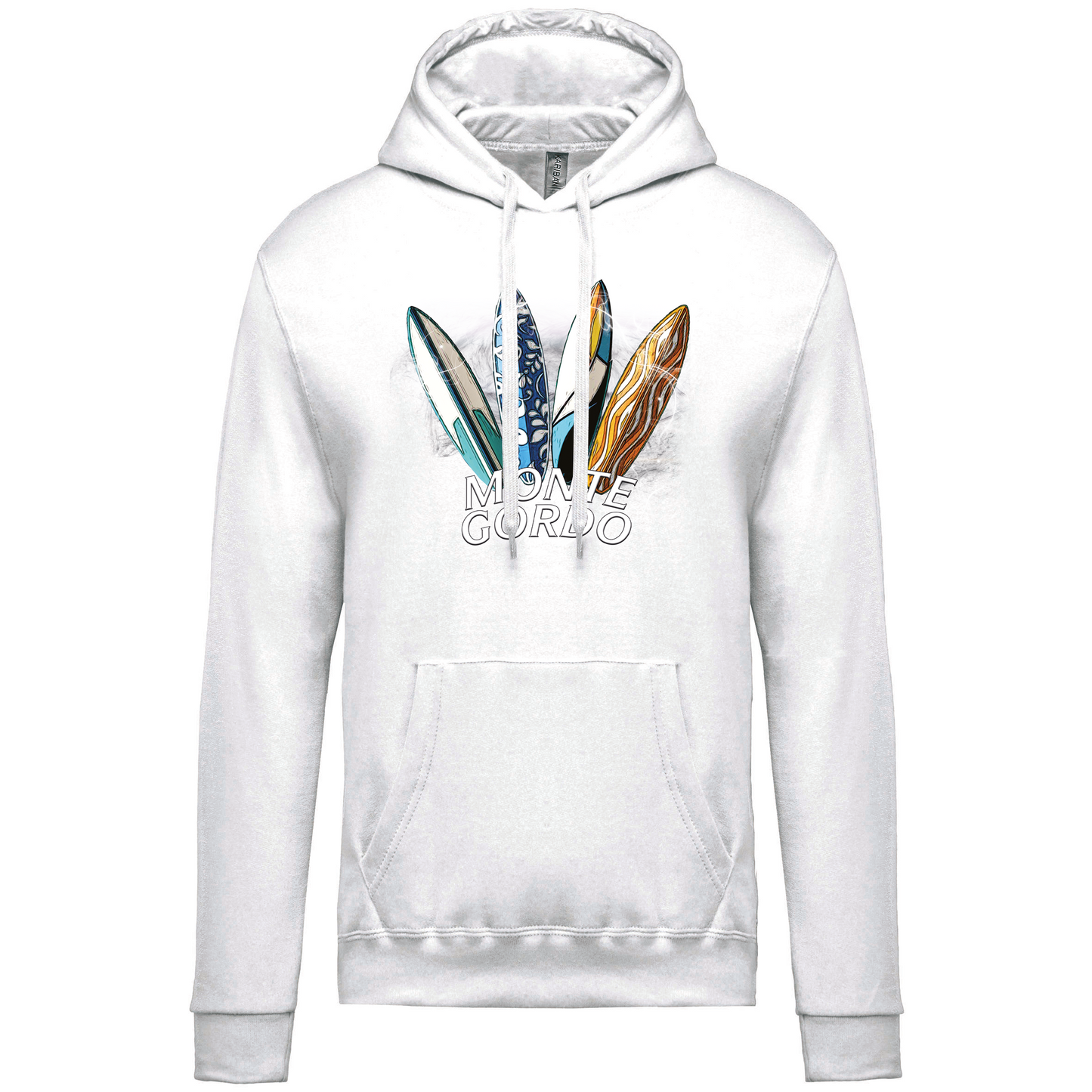 Sweatshirt Kariban com Capuz Surfboards Monte Gordo
