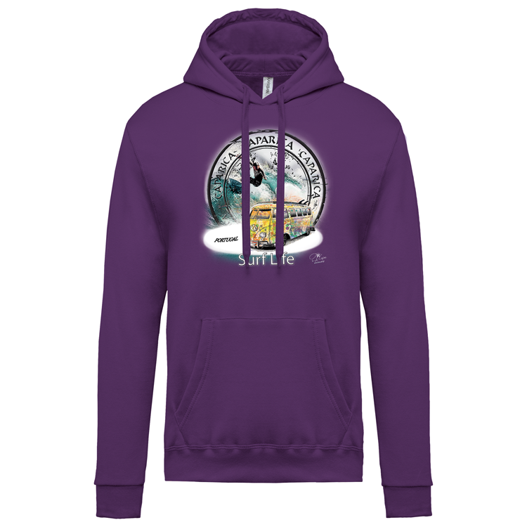 Sweatshirt Kariban com Capuz Surf Life Caparica