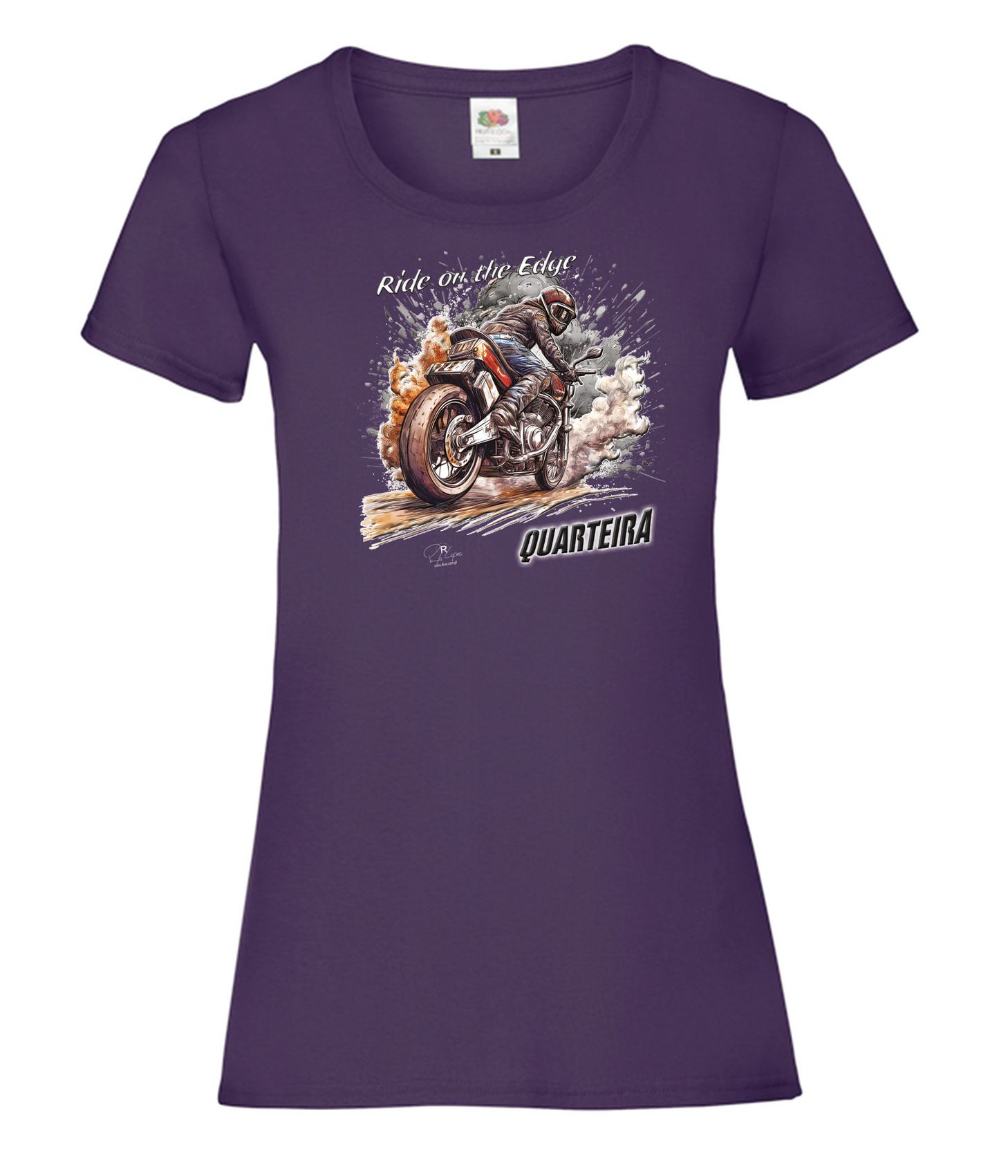 T-shirt Senhora Ride on the Edge Quarteira
