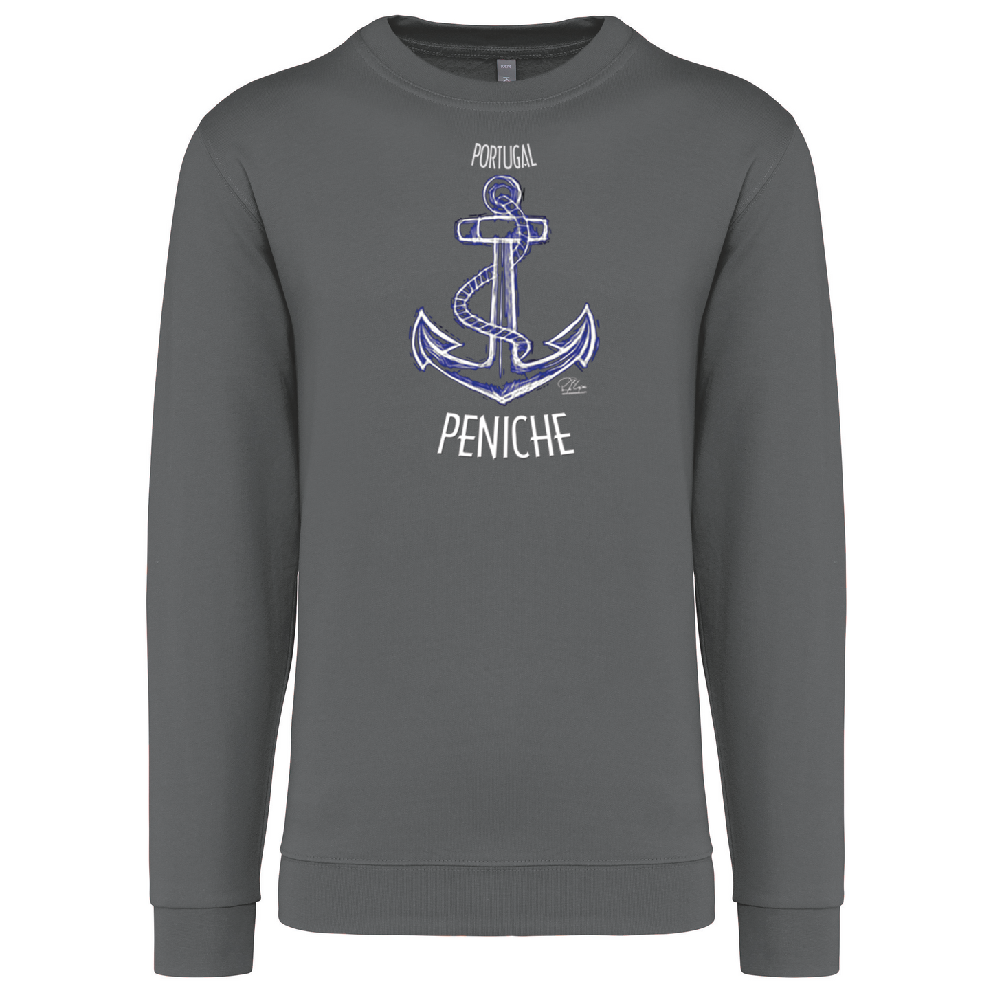 Sweatshirt Kariban sem Capuz Âncora Peniche