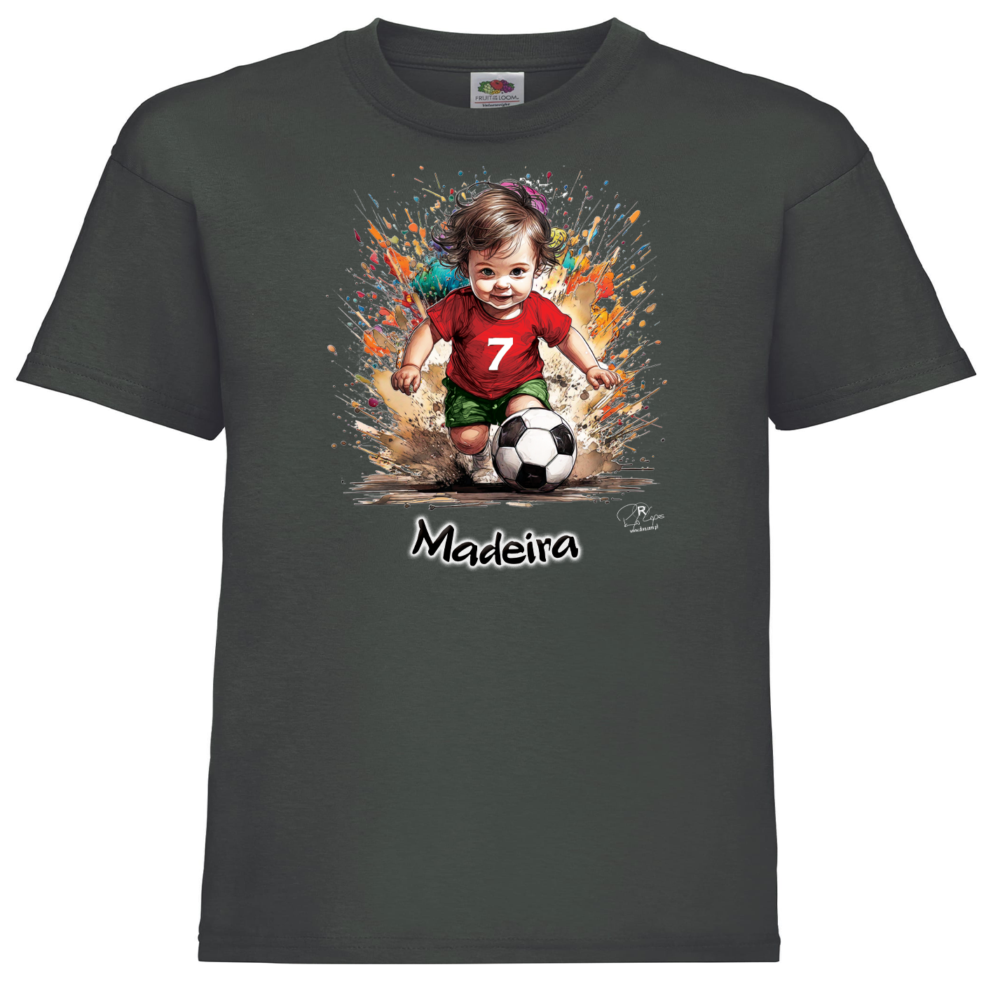 T-shirt Fruit of the Loom Kids 7 Madeira