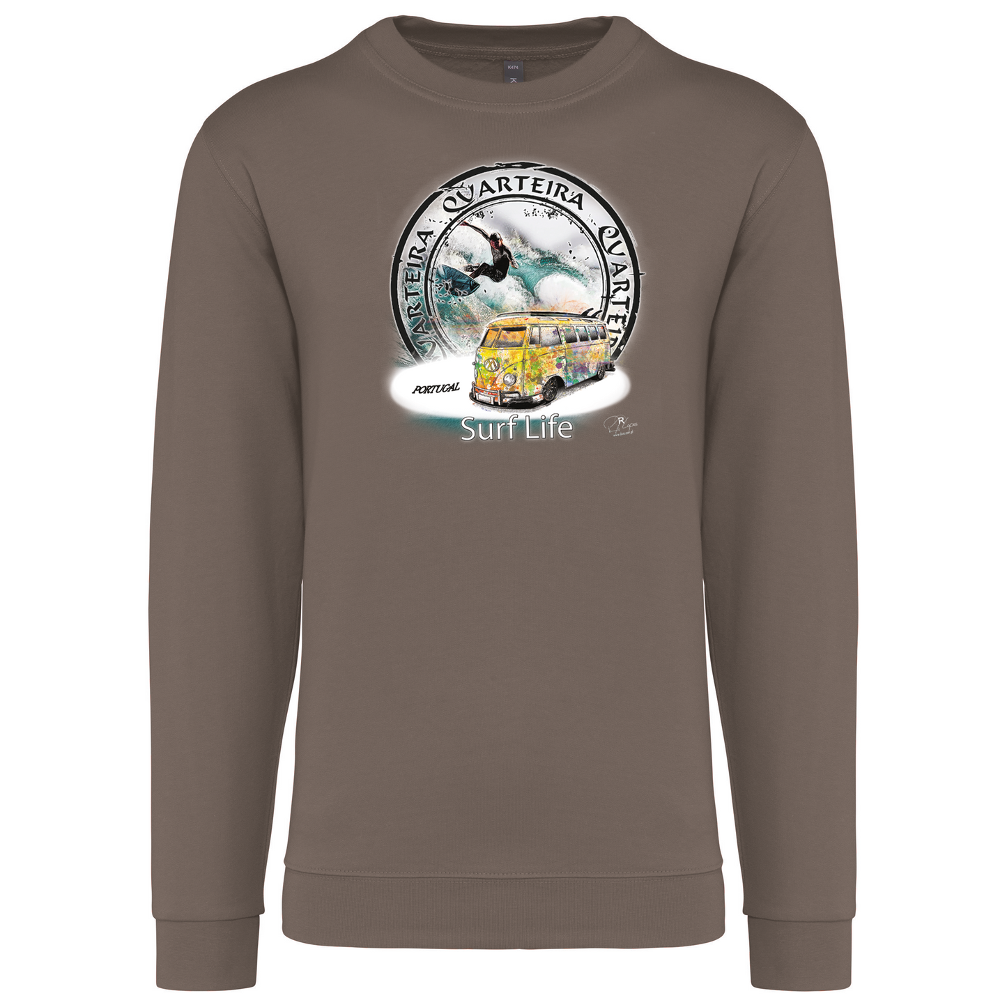 Sweatshirt Kariban sem Capuz Surf Life Quarteira