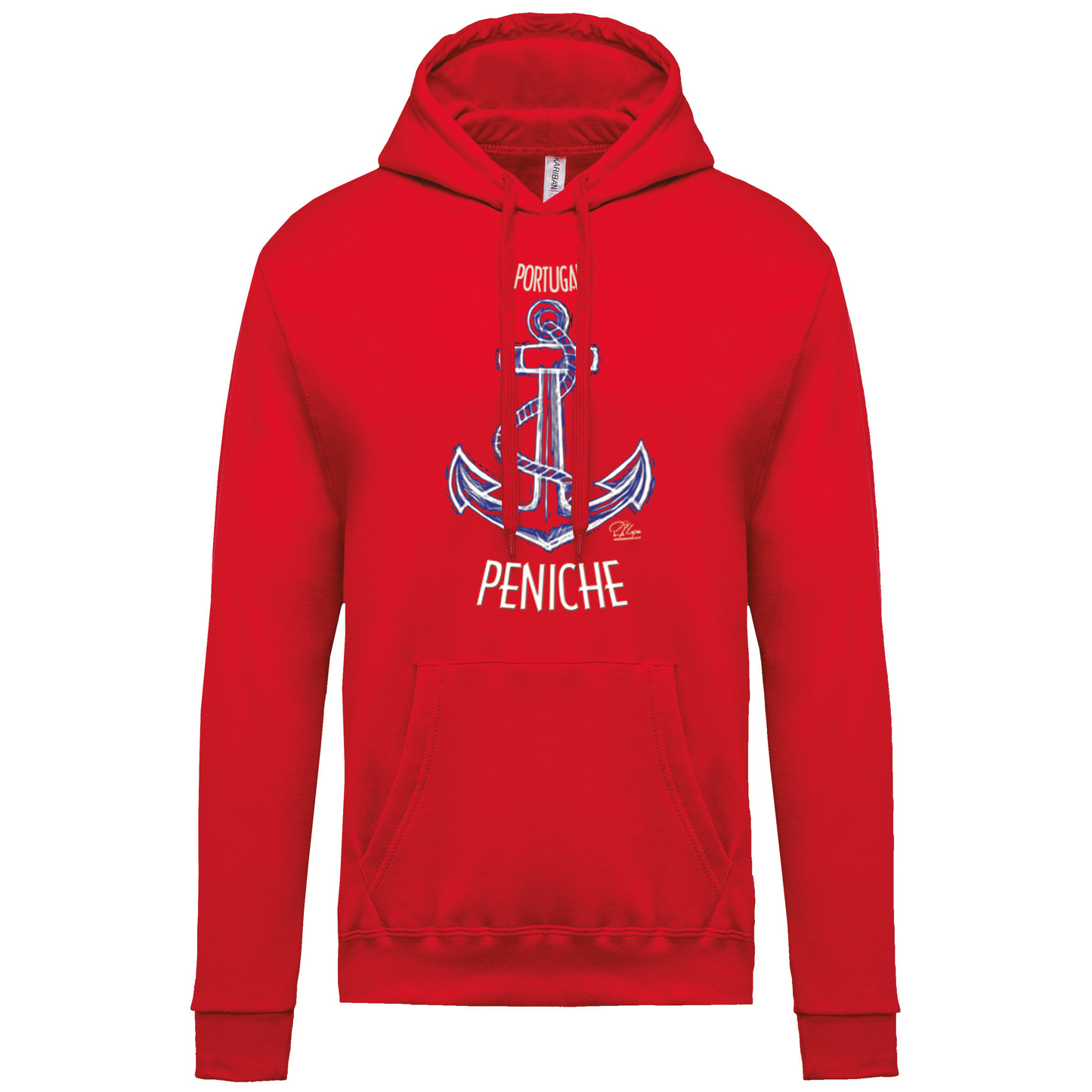 Sweatshirt Kariban com Capuz Âncora Peniche