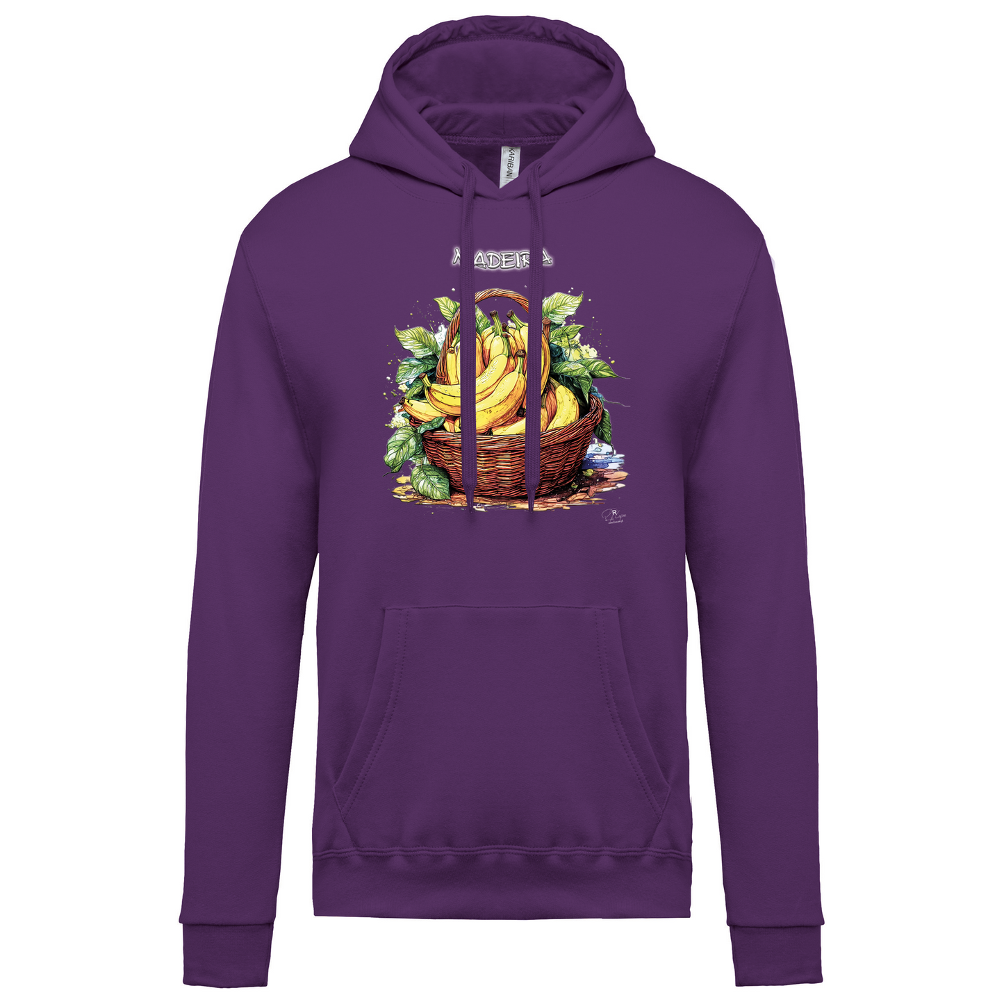 Sweatshirt Kariban com Capuz Cesto Bananas